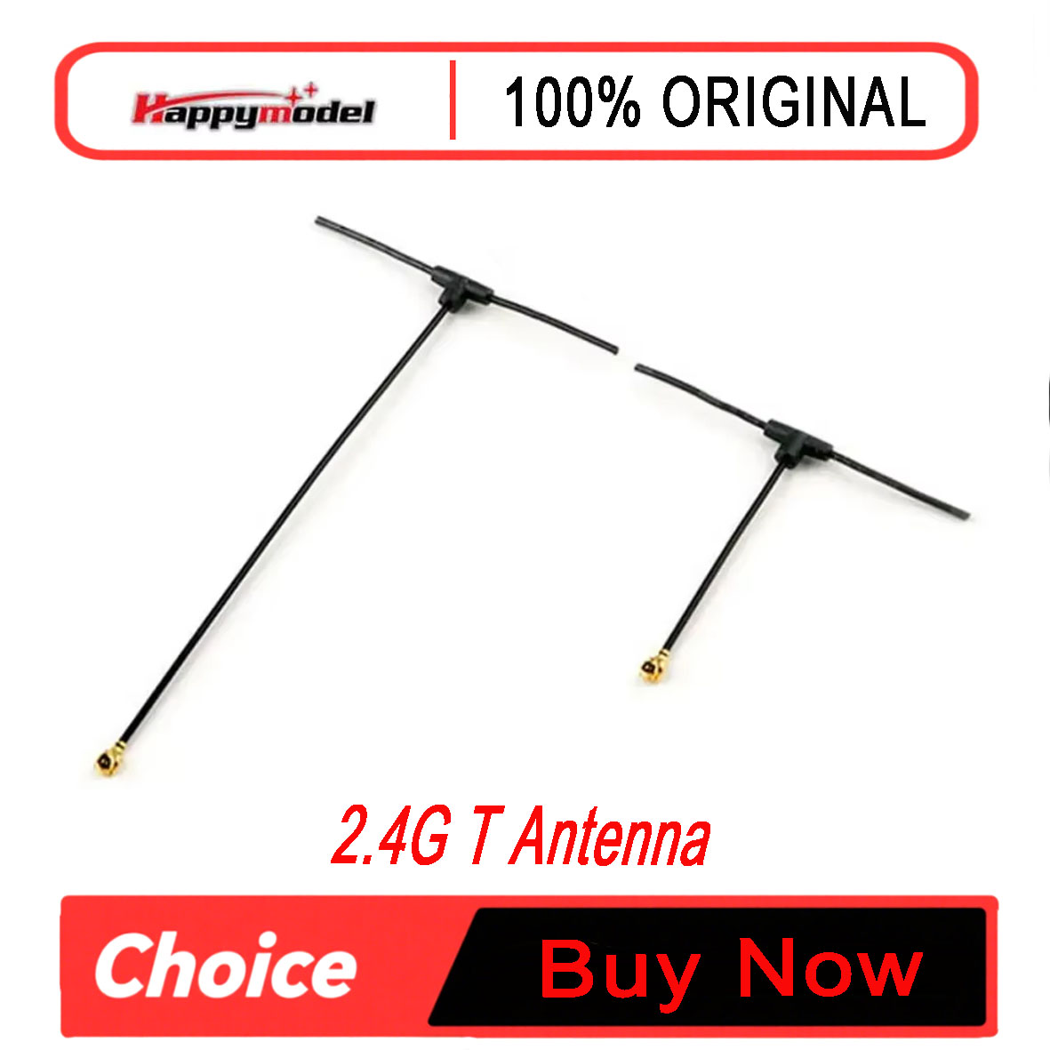 Tbs Fpv Tracer - Happymodel T-Type 2.4G omnidirectionele antenne, 40